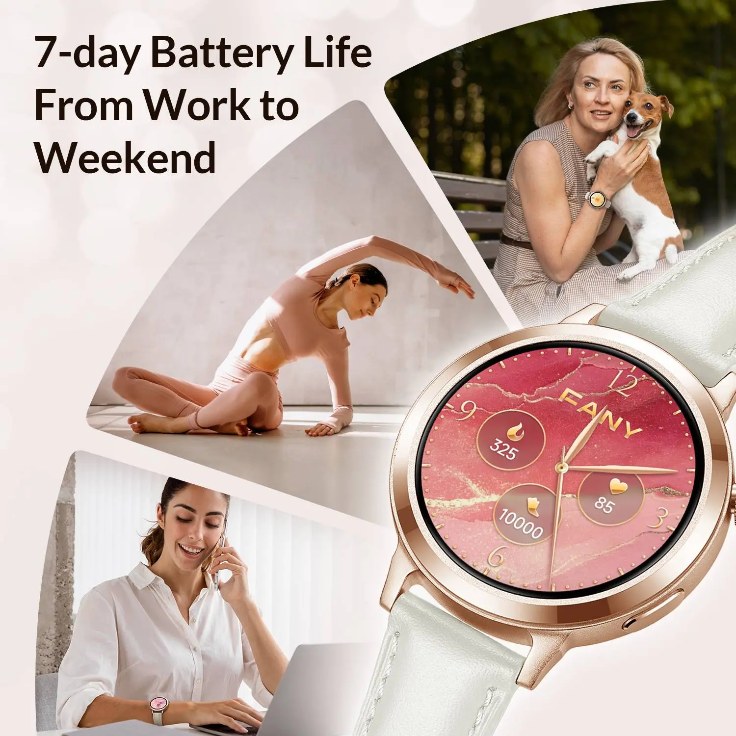 Fany Luna Smartwatch NIB FANY Luna Smartwatch for Women AMOLED Display 110+ Sport  main image 2
