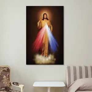 Modern Religious Icon Posters - HD Print Vibrant Artwork, Wall Decoration for Bedroom, Living Room Home Decor Enhance Aesthetic Serene Atmosphere