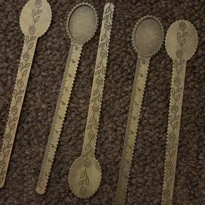 5pcs, Vintage Minimalist Antique Brass Ruler, Back To School, School Supplies, Kawaii Stationery, Colors for School, Stationery, Teenager Stuff, Cheap Stuff, Weird Stuff, Mini Stuff