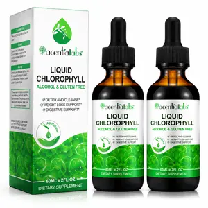 Acentiallabs Liquid Chlorophyll Drops 4 Month Supply Natural Peppermint Flavor for Detox Liver and Digestive Support Alcohol Free Non GMO Herbal Wellness Supplement for Internal Deodorizing and Daily Energy Booster for Men and Women