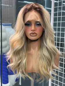 Women Long Curly Wig, Lace Headband Design, Highlights, High-Temperature Resistant Hair, Daily Wear & Party Use, Glueless Hd Wigs, Lace Frontal Wig
