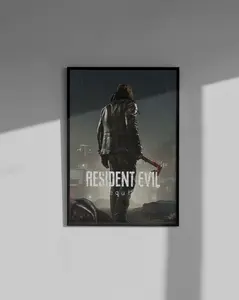 Resident Evil Requiem Poster, Leon Kennedy Wall Art, RE9 Poster, Survival Horror Wall Decor, Game Canvas Print