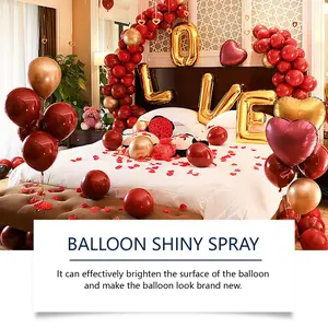Dowmoo Latex Balloon Shine Spray, Long-Lasting Non-Oxidizing Enhanced Gloss Textured Atmosphere Spray