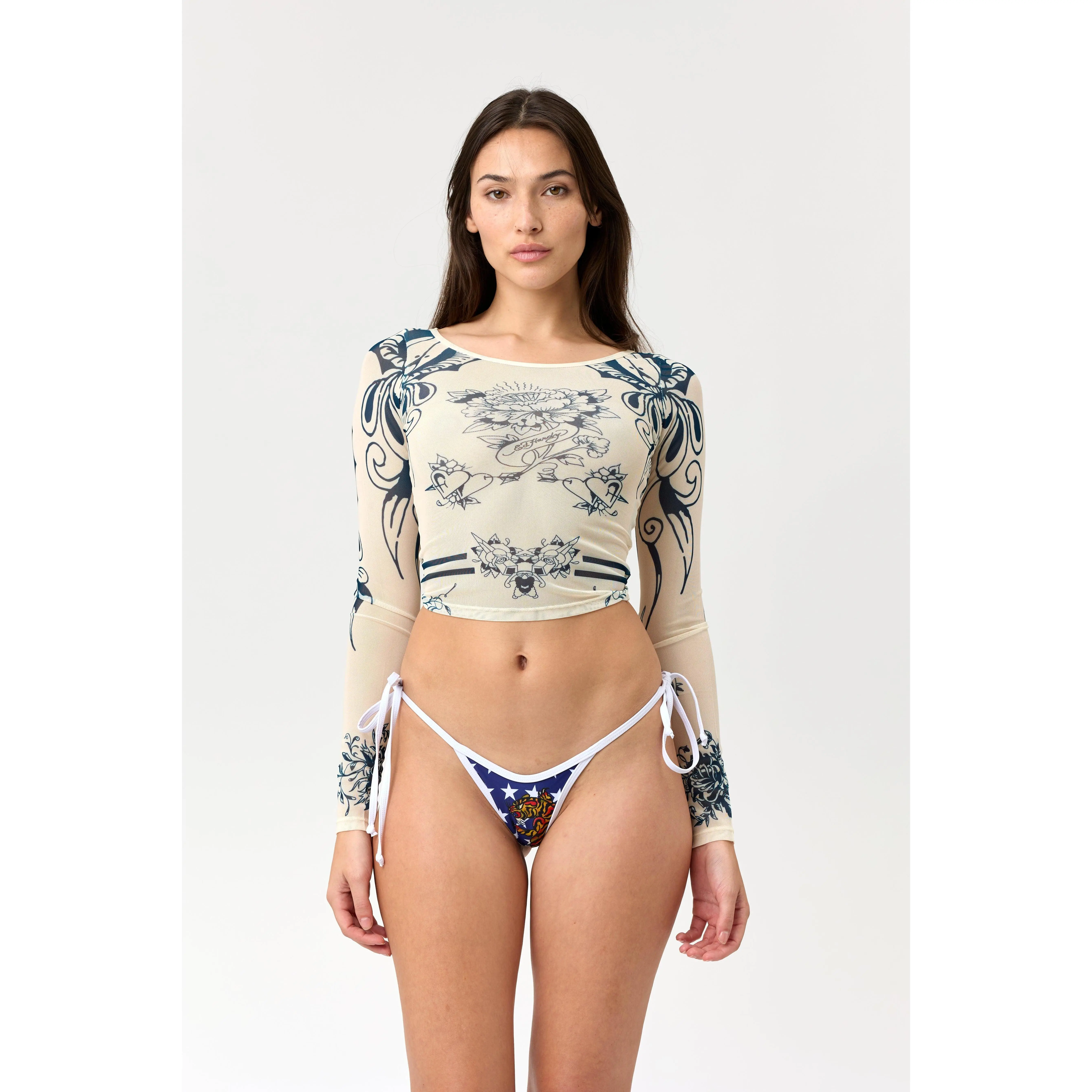 'DIAMOND' MESH LONGSLEEVE