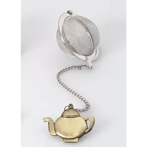 Tea ball, 5cm Bronzed Teapot