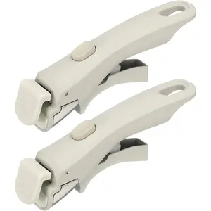 2 count Removable Handle, 7.5 Inch Detachable Handle for Pots and Pans, Universal Pot Handle Replacement Suitable for All Cookware White