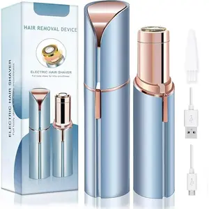 Facial Hair Removal for Women: Painless Lady Face Electric Razor for Face, Lip, Chin, The Best Female Mustache Remover, USB Rechargeable
