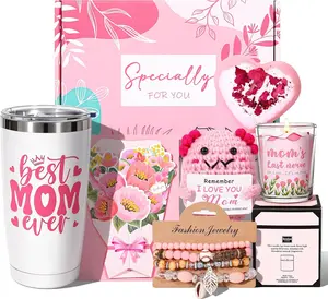 Gifts for Mom Unique Birthday & Mother’s Day Gift Basket for Women, Self Care Spa Set, Thank You Appreciation Gifts for Mom, Wife, Sister, Relaxation Gift Box