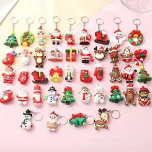 Mini Christmas Keychains – Santa Claus & Snowman Charms, Cute Stocking Stuffer Gift