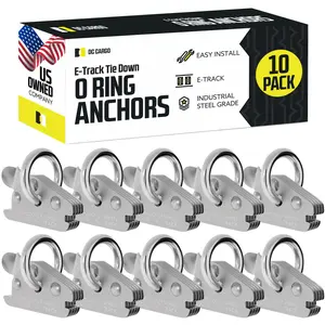 2" E track Tie-down O-Ring Fitting, Heavy Duty, 10 Pack