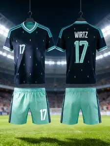 Germany National Away Soccer Jersey Set, Fan Version, Number 17, Dark,  Perfect for Supporters