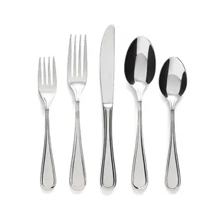 over&back 20 Piece Classic Flatware Set - Stainless Steel