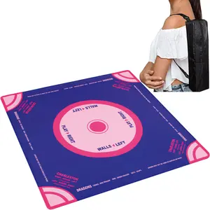 Mahjong Mat - Mahjong Neoprene Learning Mat 31.5"X31.5", Non-Slip, Noise Reduction Mahjong Table Mat for American Mahjong, Poker, Card, Board & Tile Games (Blue)