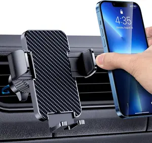 Air Vent Gravity Car Phone Holder Mount 360° Adjustable and Rotatable Car Rear View Mirror Phone Holder Clip Cradle 360 Degree Rotatable Car Mount