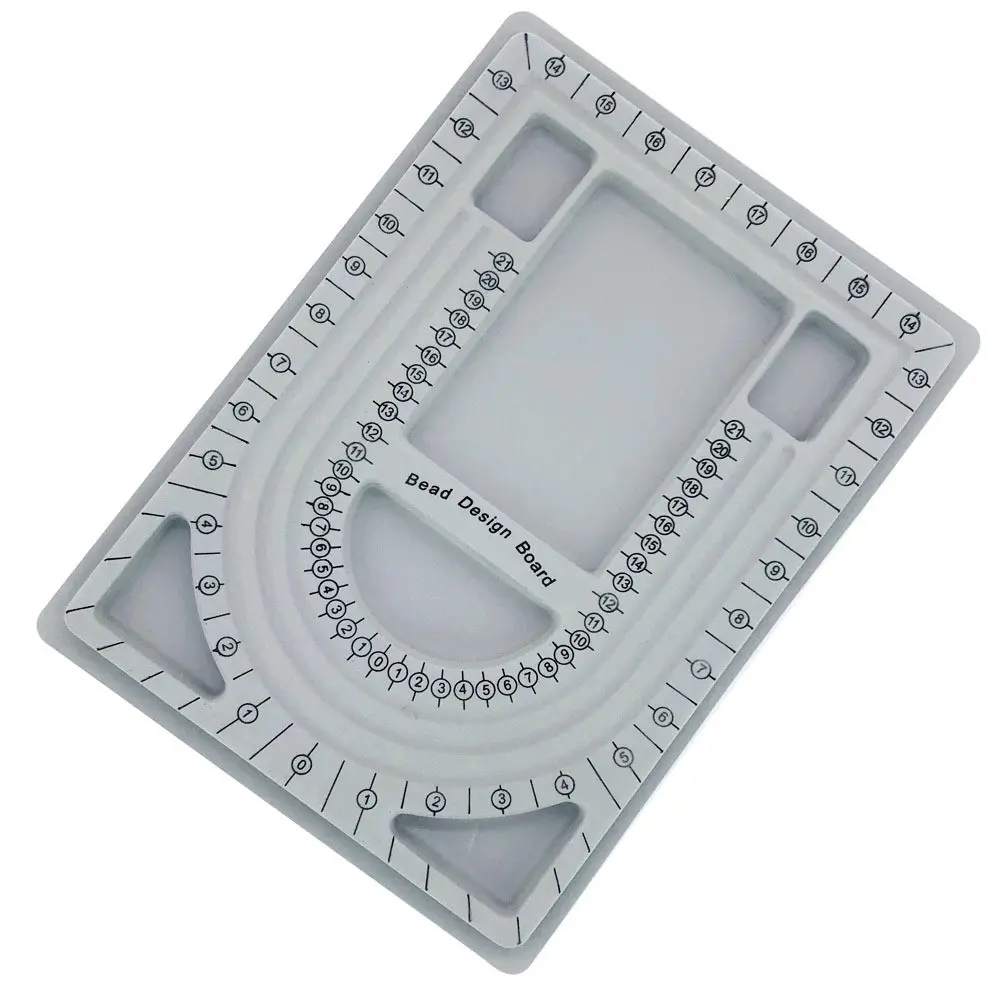 Beading Design Plate Bracelet Necklace Jewelry Bead Tray, Handmade DIY Bead Tool, Perfect for Making Jewelry and Accessories, Beaded Jewelry