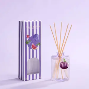 Download Customer Images COCORRÍNA Reed Diffuser Set, 6.09 fl oz Fig Blossom Oil Diffuser with 8 Reed Sticks, Long-Lasting Home Fragrance for Bathroom Bedroom Office