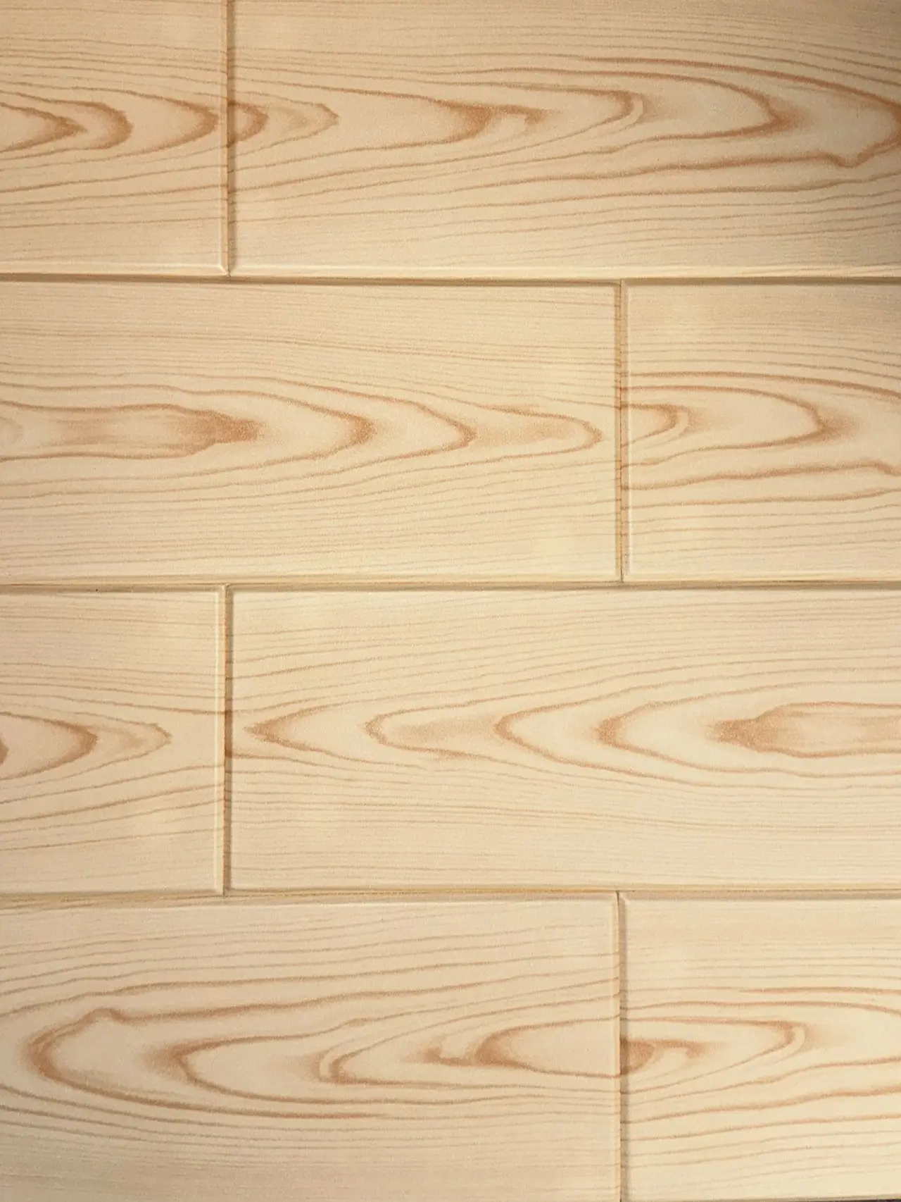 A La Maison Ceilings Natural Maple Decorative Glue-Up Foam Wood Planks, 39 in. x 6 in. Ceiling Tile with Wood Grain Pattern, Easy to Cut, Enhanced Durability (156 sq. ft./case, 96-Pack)