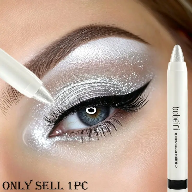 Glitter highlighter & dewy brightener pen, brighten inner corner & under eye instantly, smooth texture for clear diamond dewy eye makeup
