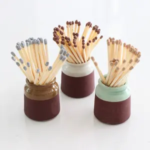 Stoneware Match Crock with Striker - 3 Styles