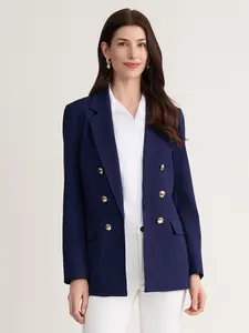 Faux Double Breasted Jacket, Modern Compression