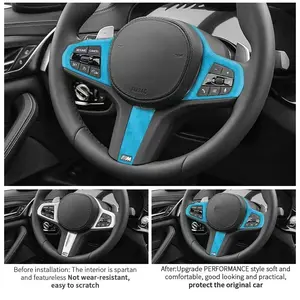 Bmw 3/5/6/7 Series Interior Decoration, Car Interior Decorative, Alcantara Material, Anti-Scratch, Easy Installation, Fits Bmw X3 X4 X5 Z4 G40 G20 G29 G30 G31 G11 G01 G02 G05, Car Accessories