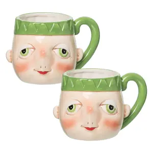 Gallerie II Set of 2 30oz Bartholomew Elf Mugs