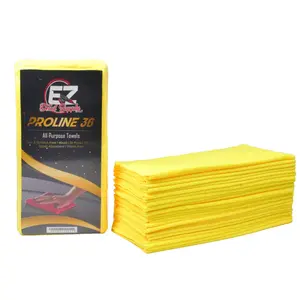 ProLine 36 All Purpose Towels 36-Pack 40x40 cm 300 GSM Edgeless for Scratch-Free Detailing Premium 80/20 Blend Soft Durable