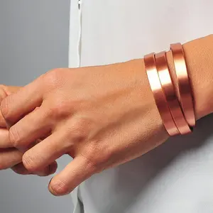 Simple Plain Magnets Cuff Bangle As Gift for Girlfriend, Casual Trendy Bangle Bracelet, Vintage Clean Girl Jewelry Accessory for Party, Daily Decor for Girl