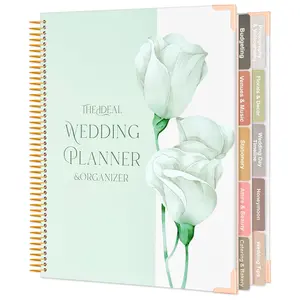 Wedding Planner for Bride: Planning Book and Organizer for Newly Engaged Couples 176 Pages Bridal Organizers Notebook with Sticker Checklists & Calendars for Bride To Be