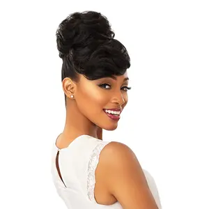 Sensationnel Synthetic Hair Bun & Bang Instant Bun With Bang Carla