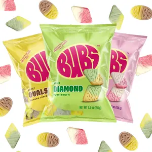 Swedish Bubs Diamond Strawberry Vanilla Ovals Banana Toffee & Tutti Frutti 5.5oz 3 Pack Classic Nostalgic Sweet Sour Delight Traditional Swedish Candy Bonbon