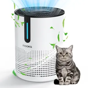 MOOKA 475Sq.ft Air Purifier Cleaner HEPA Filter Remove Odor Dust Mold Home Allergies Smog