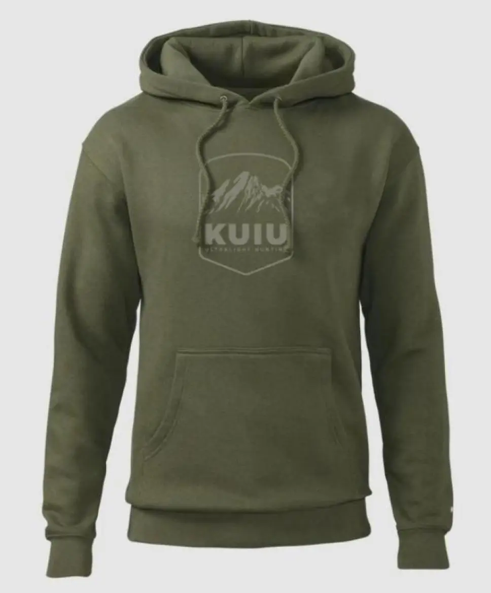 KUIU Mountain Shield Hoodie, Hunting Camo Hoodie, Outdoor Performance Gear, Custom Hunting Apparel, Comfortable Bowhunter Pullover Hoodie