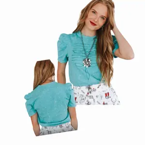 Women’s Turquoise Boot-Stitch Top