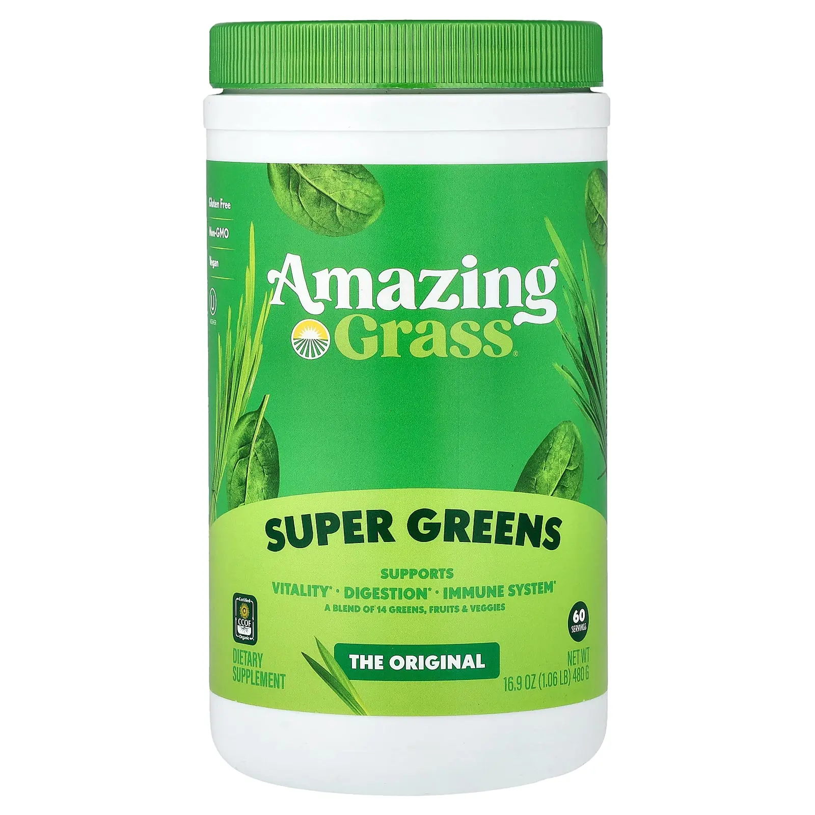 Amazing Grass Greens Blend Superfood, 16.9 oz (480 g)
