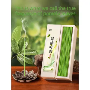Pomelo Leaf Incense Sticks Natural Aromatherapy Lucky Leaf & Pine Cone for Home Purification Fresh Fragrance True Fragrance of Pomelo Leaves