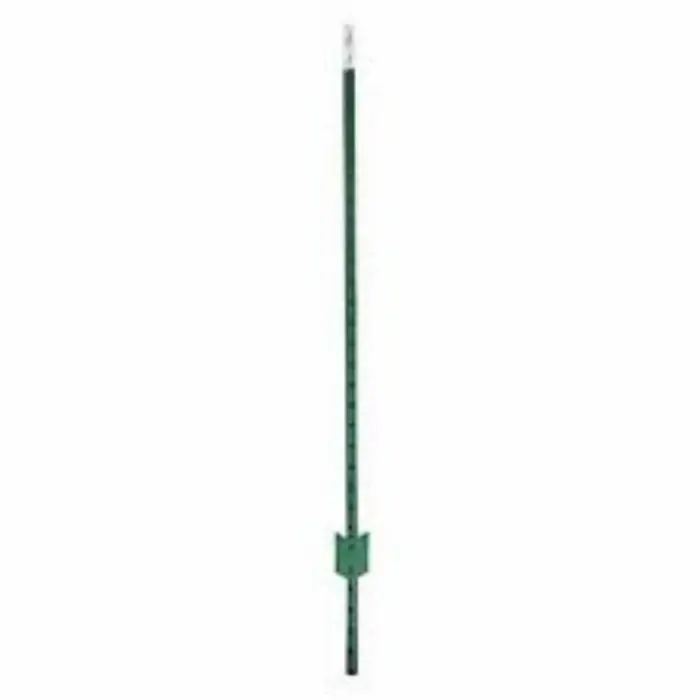 212 MAIN Galvanized Steel T-Shape Post, 5.5ft Height Outdoor Green Post with Pre-Clips, American-Made Home Improvement Garden Supplies Plant Support
