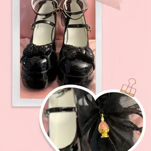 Adorable Women's US Size 9 Kawaii Puella Magi Madoka Magica Homura Akemi Soul Gem Gothic Lolita Heels Platform Chunky Y2K Alternative Shoes Footwear