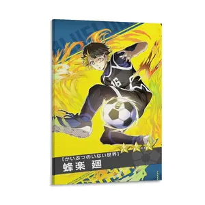 Blue Lock Anime Poster (12) Canvas Poster Bedroom Decor Sports Landscape Office Room Decor Gift Frames Wall Ornaments Artistic