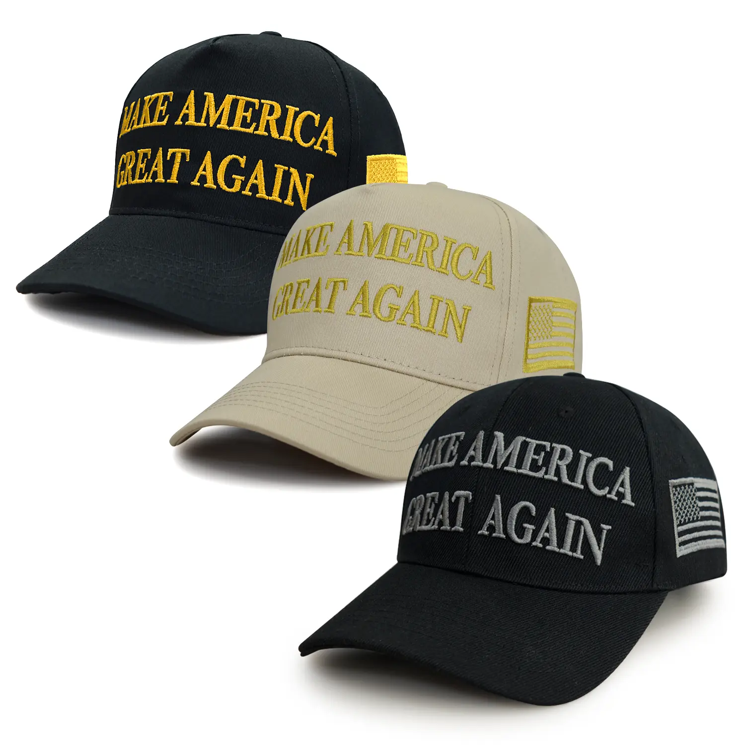 Make America Great Again High-Quality 6-Panel Baseball Cap - Unisex Trucker Hat with USA Flag, American Patriotic Print, Baseball Element, Graphic Design, Unisex Fit for Shared Style, Trump 2024 Hat, American Patriotic Print Hats