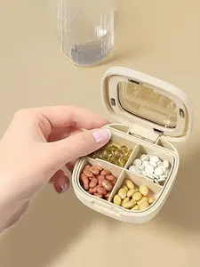 Portable Travel Medicine Box, Large Capacity Pill Organizer, Supplement Organizer, Ideal for Vitamins, First Aid Kits, Office Use, Daily Medication Storage