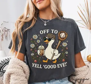 Baseball Mom Shirt, Funny Goose Comfort Colors Tee, Sports Mom Mother's Day Gift