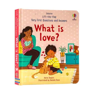 Interactive Flip Book What Is Love? Habit Lifestyle Colorful English Enlightenment Reader, Essential Family Education Bedtime Learning