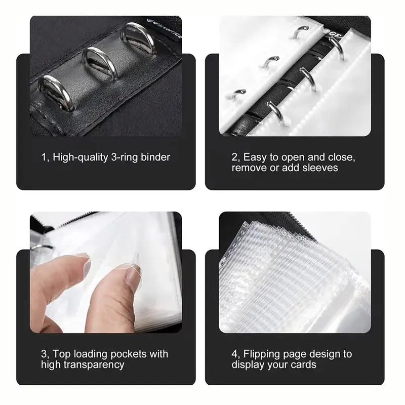 Multi-Color Small 1-Pocket Trading Card Holder, 40-Pocket Mini Card Album with 20 Detachable Sleeves, Suitable for Tcg Mtg Sports Cards - TikTok Shop Multi-Color Small 1-Pocket Trading Card Holder, 40-Pocket Mini Card Album with 20 Detachable Sleeves, Suitable for Tcg Mtg Sports Cards - TikTok Shop