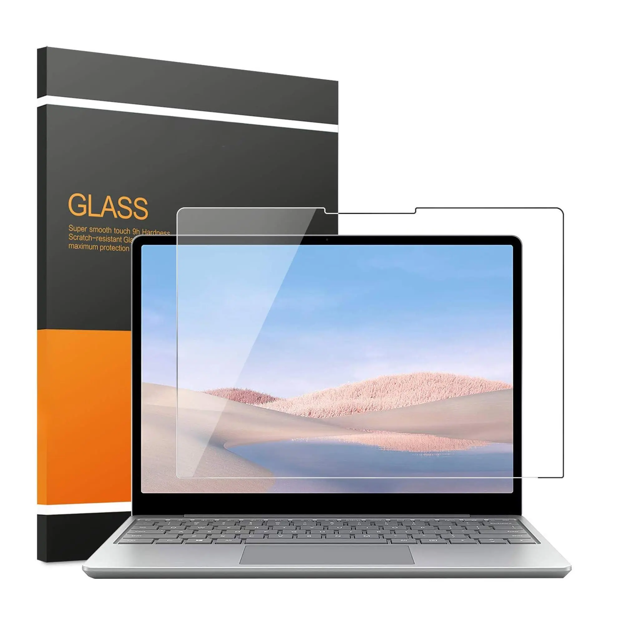 Surface Laptop Go 3/ 2 12.4" Glass Screen Protector Scratch Resistant/hish Sensitivity/easy Installation/ 9h Hardness  Also Compatible For (2020-2023)