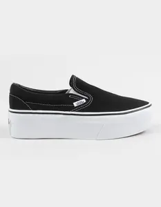 VANS Classic Slip-On Womens Platform Shoes