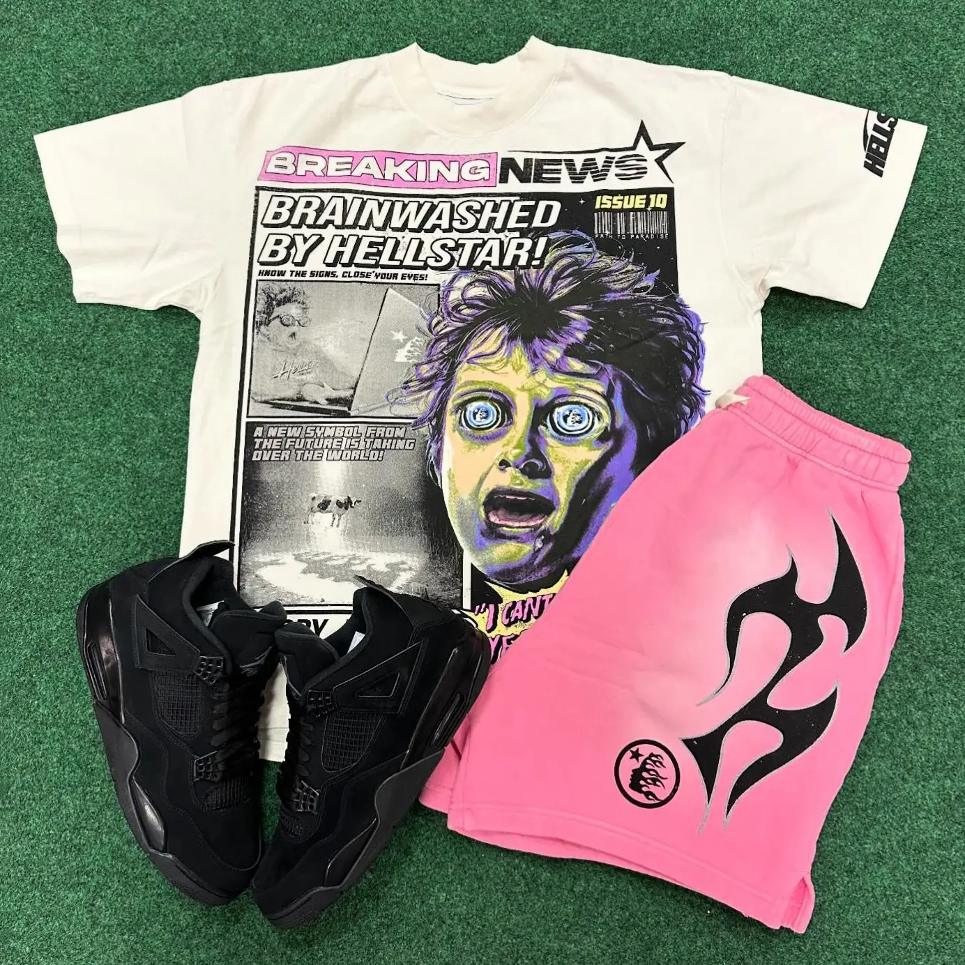 Round neck T-shirt and shorts set