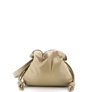 Pre-owned Loewe Leather Clutches & Wristlets Flamenco Knot Clutch Medium by Rebag