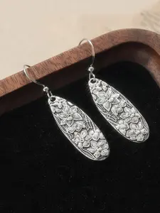 Vintage Copper Silvery Spoon Jewelry Earrings Keepsake Gift Under