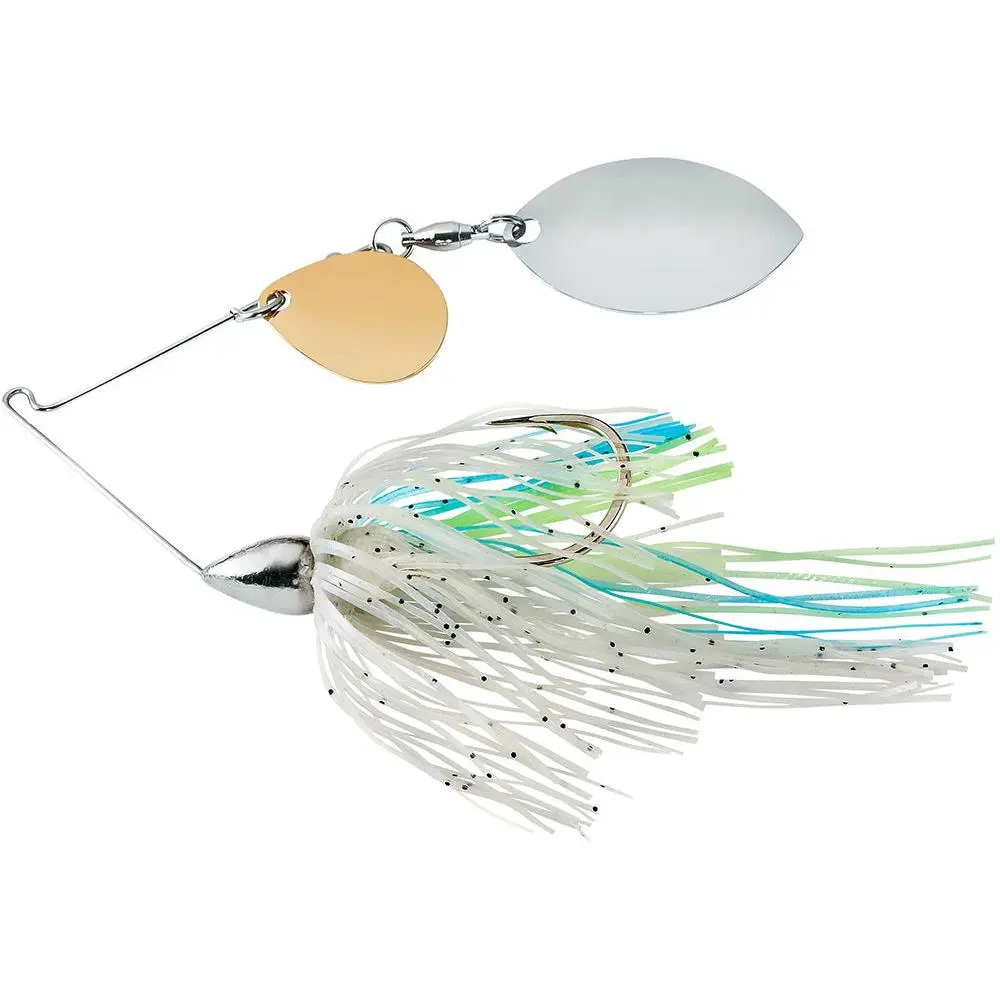 Finesse Spinnerbait Artificial Lure - 5/16 oz Tandem Indiana-Colorado Blade Bait with Durable Nickel-Plated Frame & Slow-Sinking Action, Spinning Fishing Gear